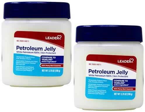 Leader Petroleum Jelly Skin Protectant 3.75 Oz Jar (2)