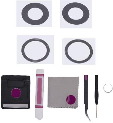 Zunate Sostituzione delle Lenti in Vetro con Fotocamera Posteriore per IOS 16, 16 Plus, con Kit di Strumenti Adesivi e Riparazioni Pre -installati, Sostituzione del Vetro della