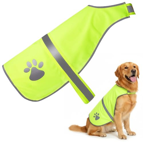 Dog Reflective Vest, Fluorescent Yellow