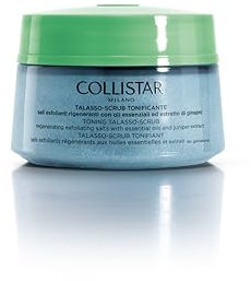 Collistar Talasso Scrub Tonificante, scrub corpo con sali marini per un'azione esfoliante, idratante, estratto di Ginepro italiano, effetto tonificante e defaticante, per tutti i tipi di pelle, 300g