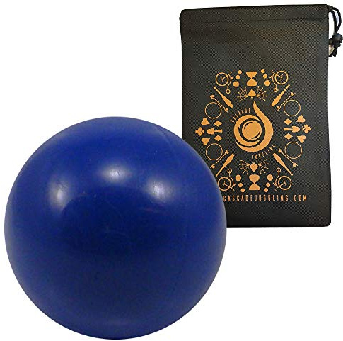 Cascade Juggling 100mm Practice Contact Ball - Beginner Contact Juggling Ball Bag (Blue)