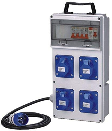 QUADRO ASC CANTIERE 4 PRESE IP44 230V 16A 21x9,8X41H cm.
