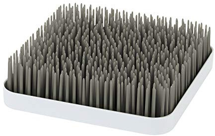 Boon Grass Baby Bottle Dryer Rack Stylish Nursery Accessories Ideal for New Parents, Baby Essentials for Parents to Be BPA Free, Grey