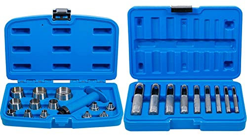 BGS 566 | Juego de sacabocados | 5-35 mm | 14 piezas & 565 | Juego de sacabocados | 3-12 mm | 9 piezas