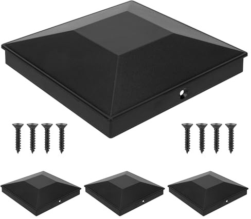 SANKINS Tappi per pali da recinzione in legno, 14 x 14 cm, decorativi per esterni, in plastica PP, impermeabili, resistenti ai raggi UV, per recinzioni in legno, ponti e corridoi da crepe e marciumi,