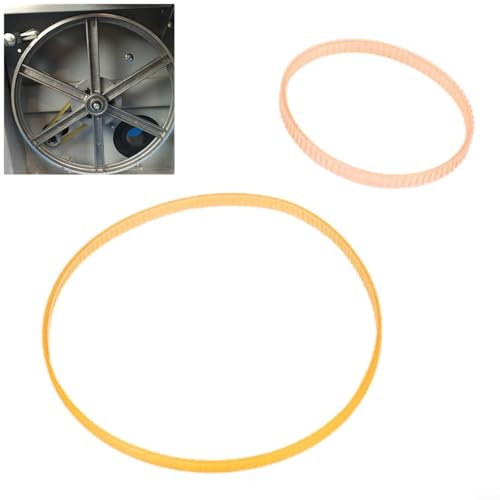 Cinghia di ricambio per sega a nastro, nastro trasportatore a nervatura a V, 340 mm, per seghe da 30,5 cm e 620 mm, per seghe per la lavorazione del legno da 12, materiale PU arancione (620 mm per 12