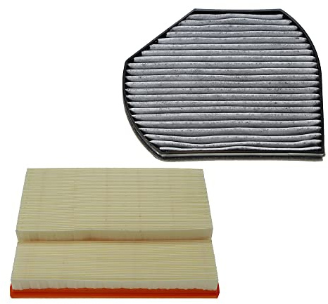 BESTPRICE Inspektionspaket Filterset mit 1x Luftfilter, 1x Innenraumfilter mit Aktivkohle, Kompatibel mit MERCEDES-BENZ C-Klasse (W202), C-Klasse T-Model (S202), CLK (C208), CLK Cabrio (A208)