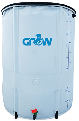 GROW1 Collapsible Reservoir Water Tank 26 Gallon Water Storage Barrel Container Portable for Garden Plants Gardening Greenhouse