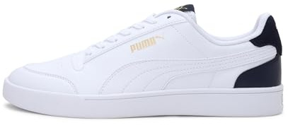 PUMA Shuffle, Sneaker, Unisex - Adulto, White/White/Peacoat/Team Gold, 44 EU