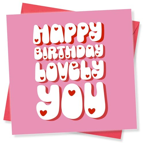 Happy Birthday Card for Women – Friend Birthday Card Female, Lovely Birthday Card for Her, Made in the UK