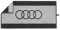 Audi 3132301800 Handtuch Ringe Logo Badetuch Badehandtuch Strandtuch, 150x80cm, grau