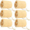 Roellgs 6 spugne naturali di luffa, spugne naturali per lavare i piatti, spugne di luffa, spugne da bagno, spugne per lavare piatti in luffa, per la pulizia della cucina, la doccia, la realizzazione