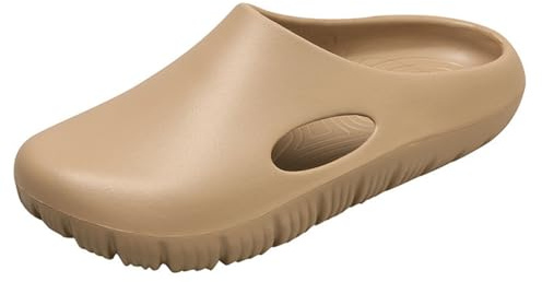 Garden Clogs for Women and Men, Arch Support Nurse Sandals Comfy Non-Slip Waterproof Mules Work Shoes, Slip-on Chef Slides Outdoor Beach Slippers Unisex Adult Classic Closed Toe (Coffee, Adult, Women, 7, Numeric Range, US Footwear Size System, 7.5, Medium)
