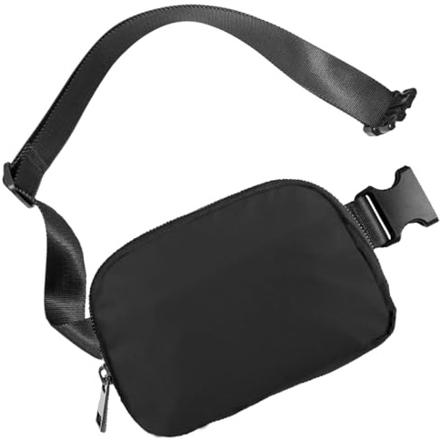 Fanny Pack for Women Men Cross Body Bumbags Small Bum Waist Bag Ladies Crossbody Belt Purse Trendy Hip Pouch for Running Workout Traveling(Bumbag for Black)