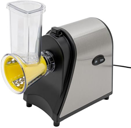SK1178 - Grattugia elettrica per formaggio, 1000 W, con 5 diverse lame, grattugia elettrica, per insalata, per uso domestico