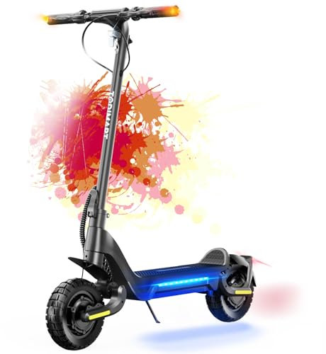 TODIMART X5 Trottinette Electrique Adulte Puissante Autonomie 80km Batterie 48V 18.2Ah Moteur 800W Trottinette électrique Pliable Antivol Tout Terrain Double Suspension Scooter Electrique Adulte