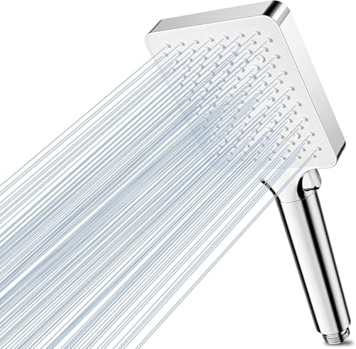 Magichome High Pressure Shower Head with 6 Spray Modes, Power Handheld Shower Head for Low Water Pressure, Easy Installation & Chrome Finish