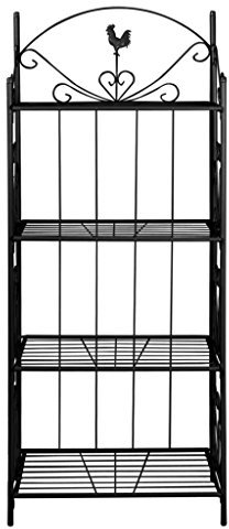 Tidyard Pflanzentreppe Blumenständer Blumenständer Metall 5 Ebenen Blumenregal Standregal Gartenregal Leiterregal für Innen-Balkon, Schwarz