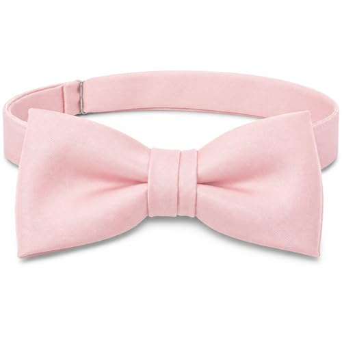 TigerTie Småbarn babyfluga i enfärgad – storlek 29 till 50 cm halsomkrets justerbar + förvaringslåda, ROSA, Fliegengröße: ca. 8 cm x 3,5 cm