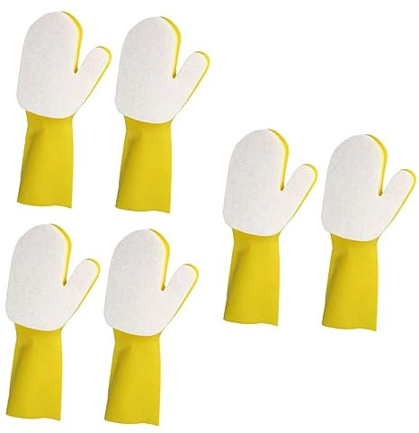 Yardwe 6 Piezas Guantes De Limpieza De Látex Limpieza De Piscinas De Casa Limpieza De Guantes De Goma Guantes De Goma Para Fregar Manga Del Brazo Esponja Medio Hombre