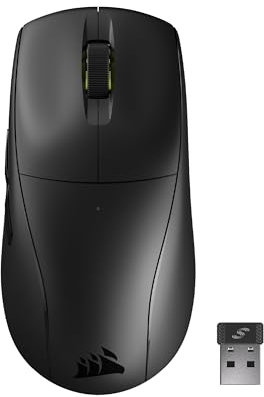 Corsair M75 AIR Wireless Ultraleichte Gaming-Maus - 2,4GHz & Bluetooth - 26.000 DPI - Bis zu 100 Stunden Akkulaufzeit - iCUE-Kompatibel - Schwarz