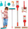 Realistic Suction Kids Cleaning Set - 3 in 1 Pretend Role Play Housekeeping Toy With Sound & Sponge Rag Cleaning Tools for Toddlers
