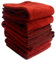 Roellgs 6-pack extra fine thick fibre cleaning cloths, towels, car wipers, dishwashing cloths, multi-purpose dusting cloths, highly absorbent, scratch-free, reusable cleaning cloths (red)