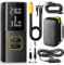 Zune Lotoo Elektrische Luftpumpe Fahrrad 150PSI/10,3 Bar, 9000mAh Akku Luftpumpe Elektrisch mit LED-Anzeige, Tragbare Akku Auto Kompressor mit 12V DC-Kabel & LED-Licht für Auto Motorrad Fahrrad Bälle
