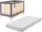 Royale Linens Cot Bed Mattress Extra Thick Nursery Foam - Hypoallergenic Easy Clean Eco-Friendly, Reversible Baby Cot Mattress for Baby & Toddlers, Firm & Supportive, White (140 x 70 x 13 cm)