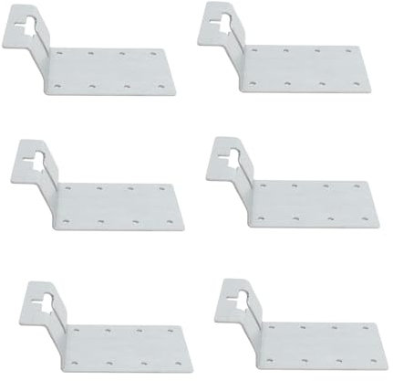 Masyrt Buzón de 3 pulgadas T a soporte de montaje chapado en zinc de hierro, soporte de valla multifuncional con adaptadores verticales para jardines