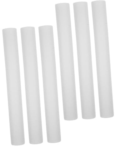 LIFKOME Cilindri di Schiuma Bianca 6 Pezzi per Composizioni Floreali Bastoncini Rigidi 40 Cm ad Alta Densità per Decorazioni e Matrimoni Fai da Te