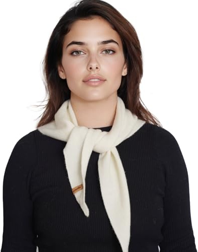 ACUSHLA Écharpe triangulaire 100 % laine mérinos pour femmes, tricotée, foulard de mode, légère, douce, tour de cou chaud, 120X40