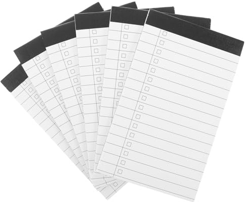 GARIOUANS 6 Pièces Carnet De Notes Cahier Petite Note De Service Blocs-notes Petit Bloc-blocs Bloc-notes White