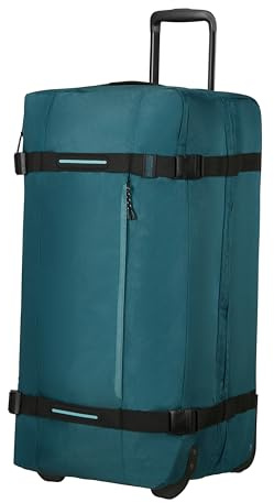 American Tourister Urban Track - Sac de Voyage à 2 Roues, 78.5 cm, Duffle Léger L avec 2 Compartiments et Serrure TSA, 116 L, Parfait pour Les Longs Voyages - Bleu (Totally Teal)