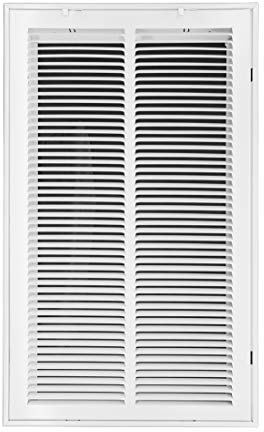 Venti Air 14 X 25 Steel Return Air Filter Grille - Removable Face/Door for 1 inch Filters - HVAC Duct Cover Grill (2-3 Business Day Delivery) [Outer Dimension: 16.5W X 27.5 H]