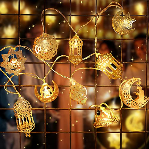 TaimeiMao Guirlande Lumineuse Ramadan, 1.65M Décoration de Fée Guirlande Lumineuse Ramadan, Ramadan Decoration, Decoration Eid Mubarak