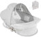 myfunbaby Tragbares Baby-Stubenwagen, Reise-Babybett, Babybett, Reise-Pod für draußen, Babyliege, faltbares Reisebett mit Moskitonetz und Sonnenschutz, leicht, waschbar (grau)