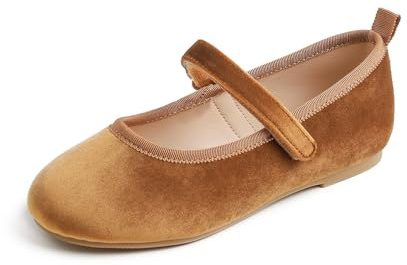 Feversole Kids Filles Mary Jane Strap Chaussures Plates Ballerines Princesse Chaussures Plates Chaussures d'école Plates À Bride