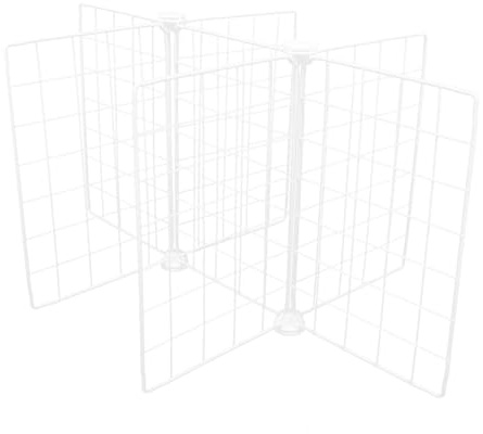 FIXOSHEE Divisorio per Congelatore in Metallo a Griglia 6 Scomparti 61X41X32 CM Organizer per Frigorifero e Cucina Scaffale Portaoggetti Resistente per Conservazione Alimenti e