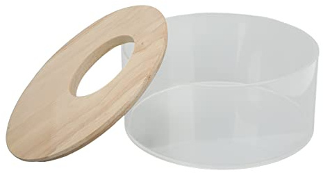 Generic Runt Hamster Sandbadkar Transparent Akryl för Hamsterbad Säkert och Rymligt Område (Stor)