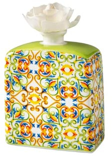 Brandani 53791 Diffuseur de parfum Médicae, lys, porcelaine avec fleur en papier durable