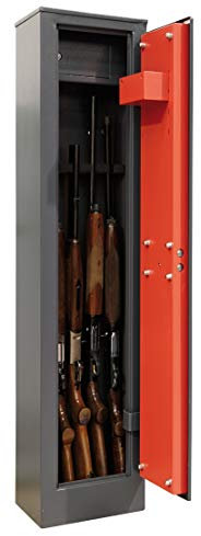 ARREGUI Braco ARM050 Armadio Portafucili a 5 Posti con Tesoretto Interno | Cassaforte Fuciliera | Cassaforte per Armi | ITALIA e FRANCIA: valido per tutte le armi | SPAGNA e PORTUGAL: non omologato