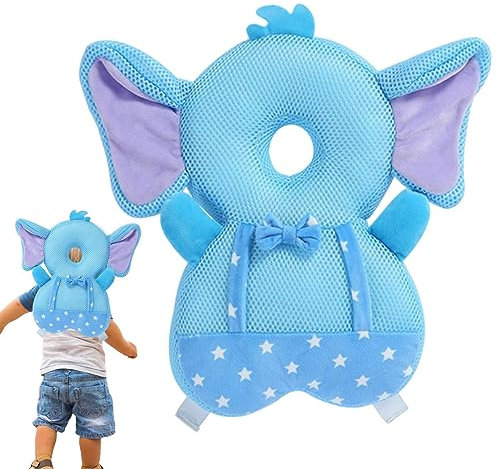 Baby-Kopfkissen-Rucksack, Verstellbarer Baby-Kopfschutz In Tierform, Verstellbares Baby-Kopfschutzpolster Mit Riemen, Anti-Fall-Kissen, Baby-Kopfstützenkissen