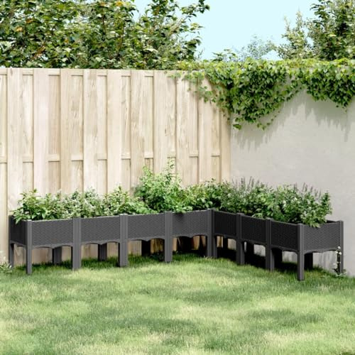 Rantry Fioriera da Giardino in Rattan Sintetico con Design Elevato - Coltiva Piante Rampicanti Facilmente