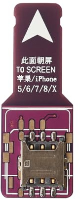 Lector de tarjetas SIM externo para teléfono celular, soporte de tarjeta nano SIM, soporte de comunicación, adaptador de tarjeta SIM, ranura para tarjeta SIM de prueba para teléfono celular Apple 5/6