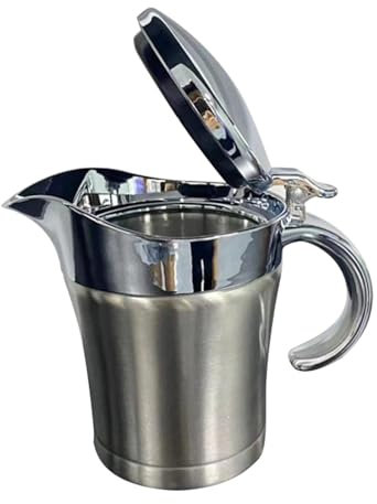 Insulated Gravy Boat - Thermal Sauce Server Sauce Pot | Stainless Steel Insulated Gravy Boat Elegant Leakproof Sauce Server Durable and Stylish Design Dining Table Accessories for Home Kitchen