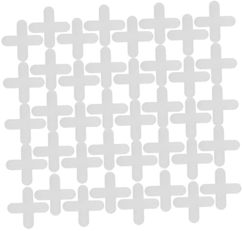 NUOBESTY 500Pcs Cross Shape Tile Spacers Leveling System for Precise Tile Installation Easy to Use Plastic Tile Levelers Suitable for Wall and Floor Tiles Grout Spacers