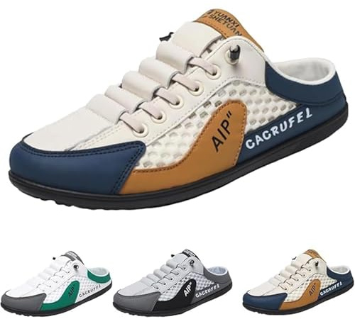 Men's Sliders Sandals – Lightweight Summer Slip-On Beach Shoes – Comfortable Slipper for Shower Gym Holiday Casual Wear Men's Comfort Breathable Support Sports Sandals