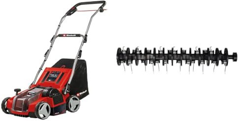 Einhell Akku-Vertikutierer-Lüfter GE-SA 36/35 Li-Solo Power X-Change (36 V, Brushless, 35cm Messerwalze, 28L Fangsack, einstellbare Arbeitstiefe, ohne Akku, inkl. Ersatzlüfterwalze)