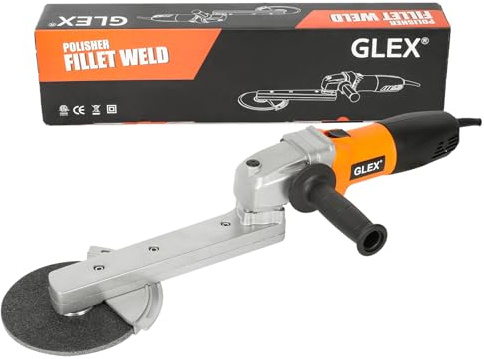 GLEX Angle Grinder Stand, Extended Arm, Stainless Steel Industrial Electric Grinder, Sander, General Purpose: Grinding Wheels, Metal Cutting Blades, Flap Wheels